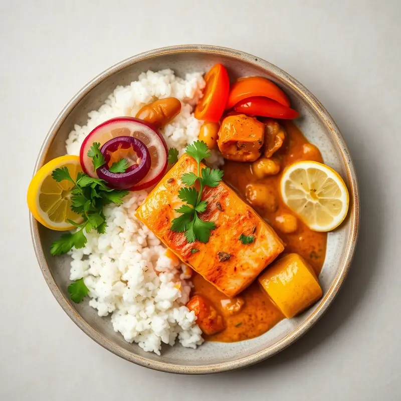 Salmon Kokoscurry