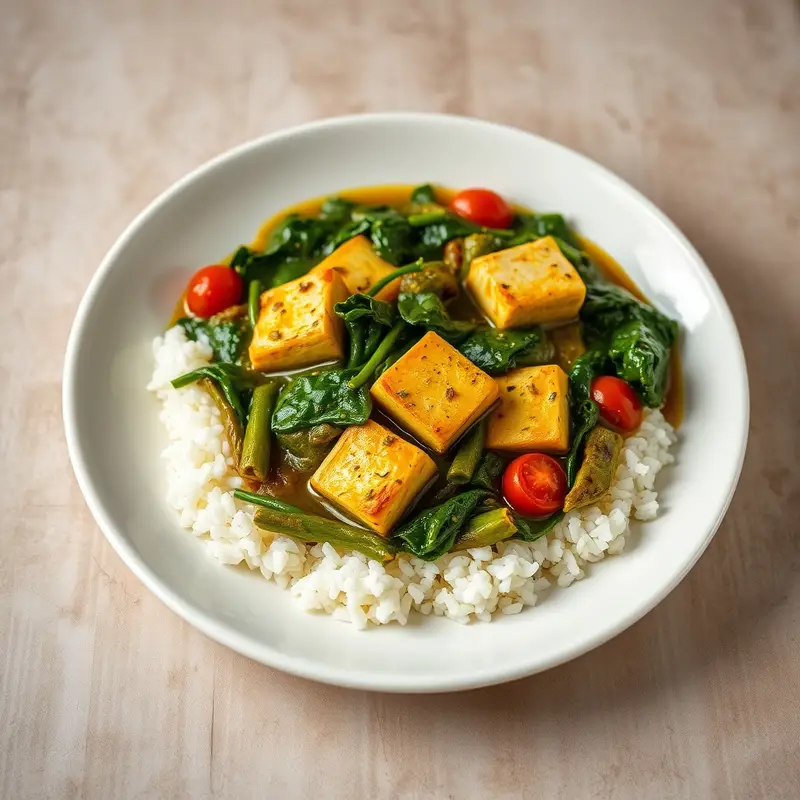 Tofu Palak Curry