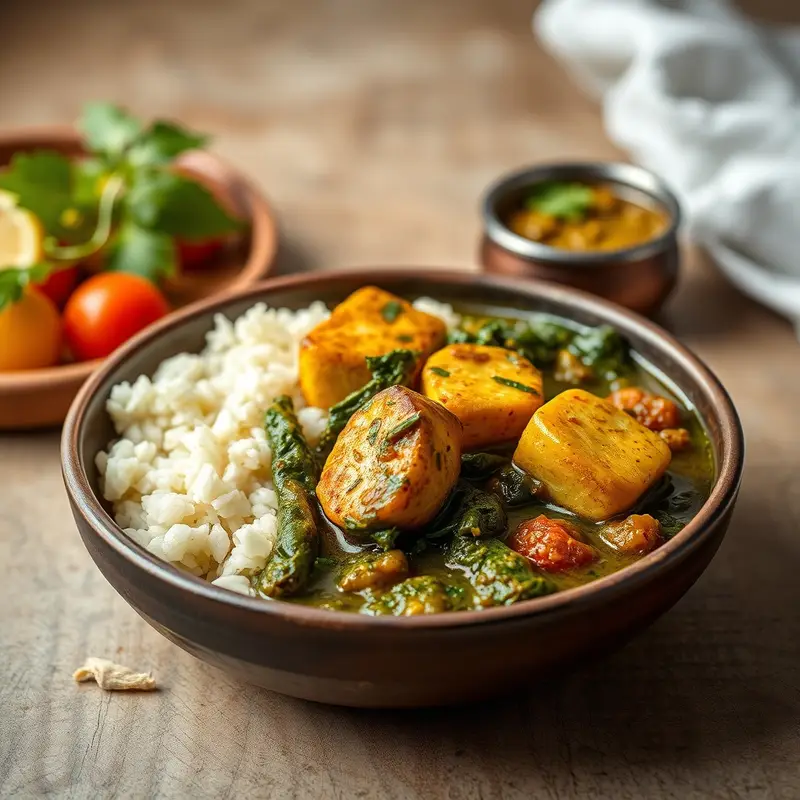 Tofu Palak Curry